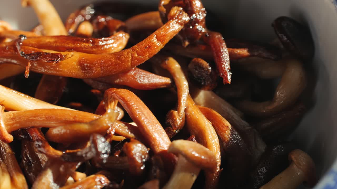 Roasted Mushrooms in a Bowl