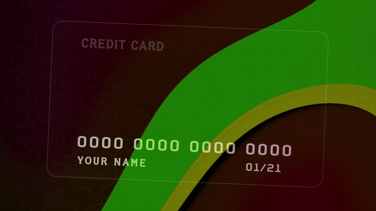 Design moderno e astratto per carta di credito