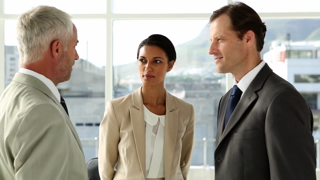 jefe explicando el plan a los empleados