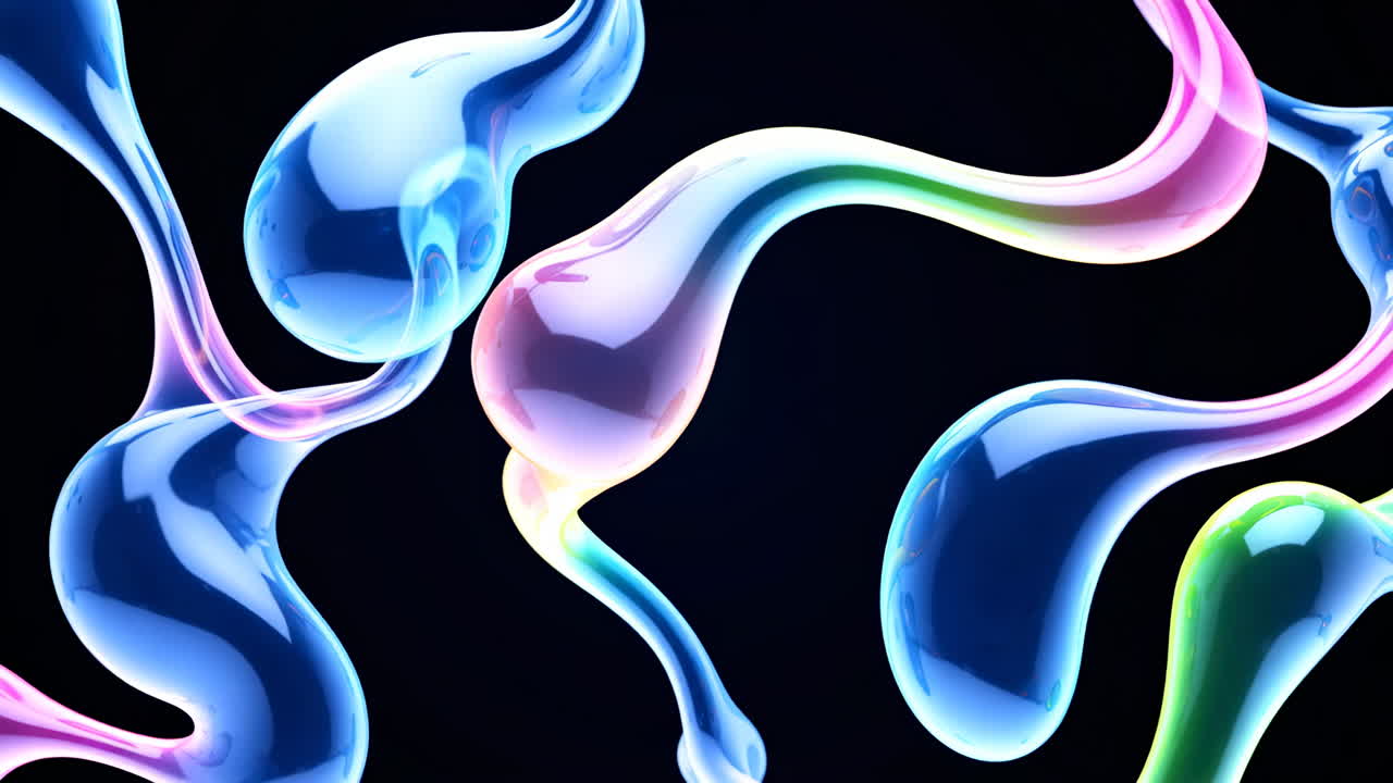 abstrakta flytande former