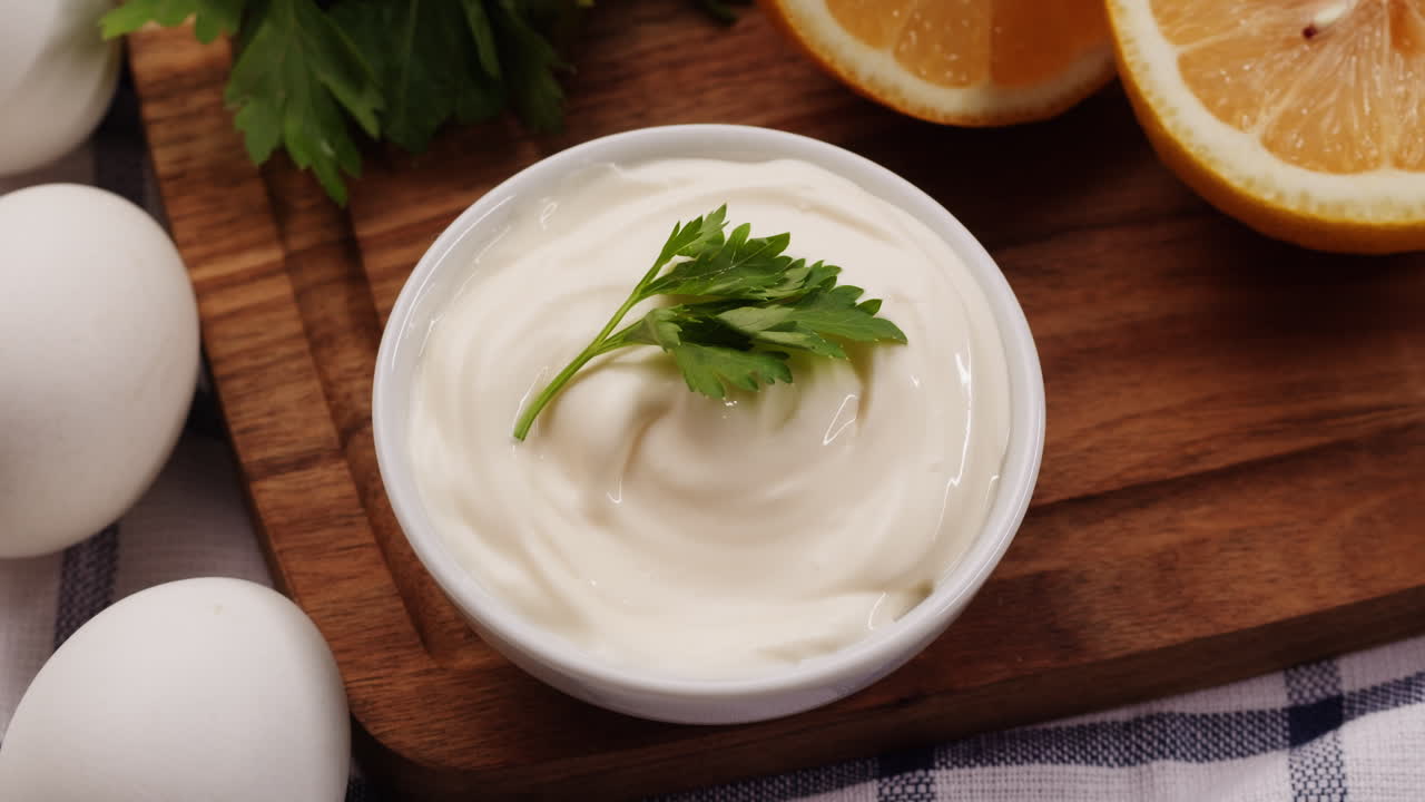 mayonesa con perejil y limón