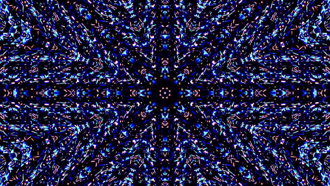 líneas brillantes que establecen el movimiento de la onda, coloridas, sobre un fondo negro