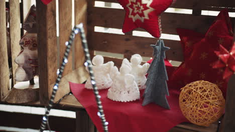 decoraciones de navidad en cajas de madera