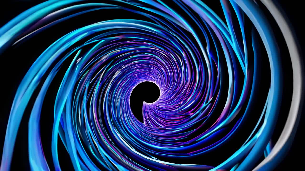 추상적인 다채로운 나선형 터널