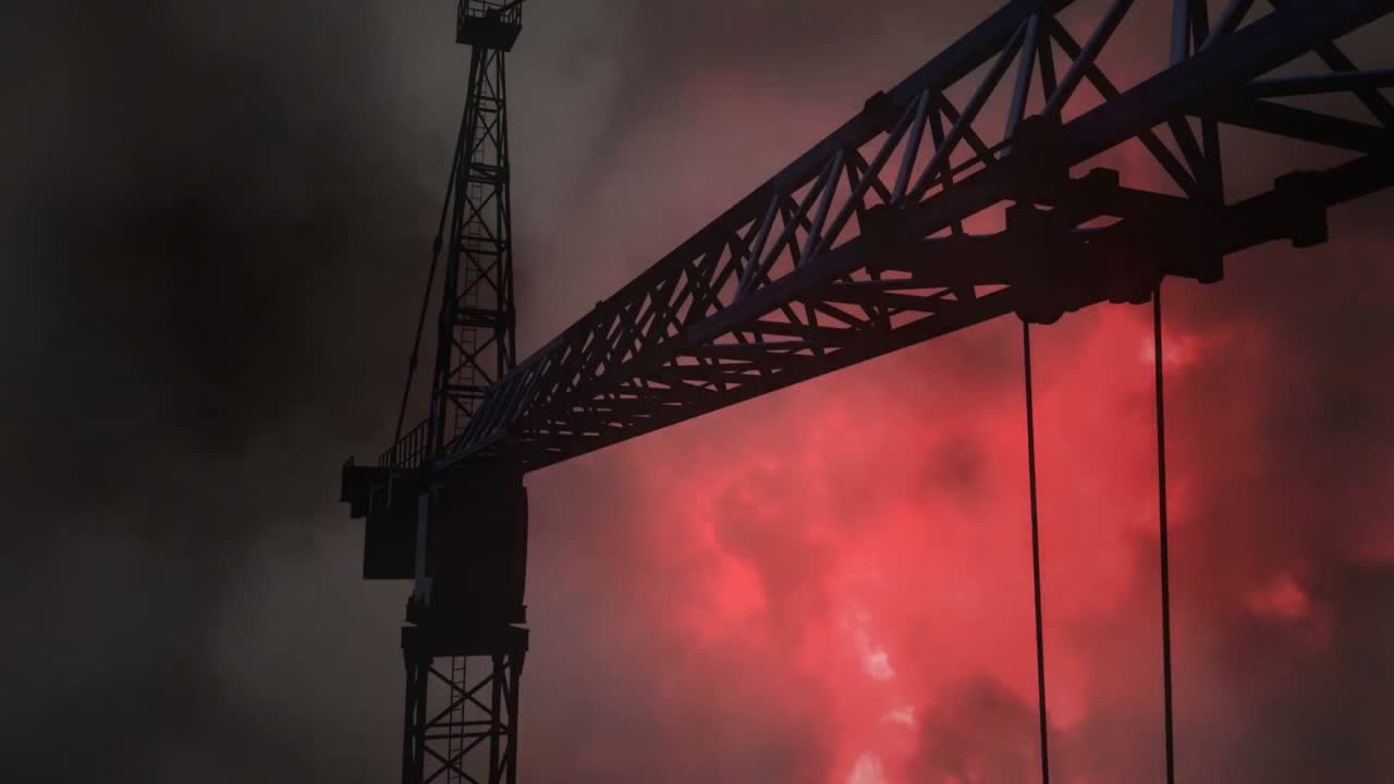 Thunder and crane Video