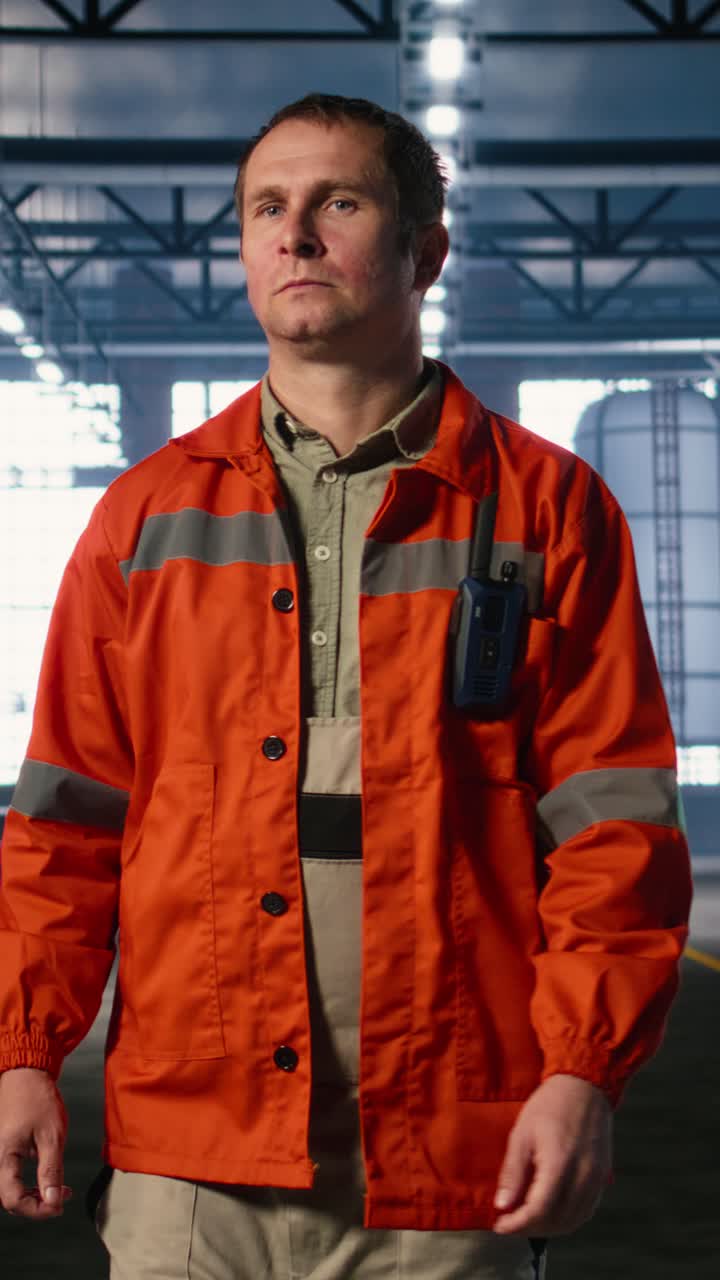 Vertical Video Technician oversees laptop and equipment to monitor steel production