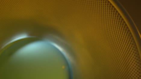 rack focusing a curved metal grid