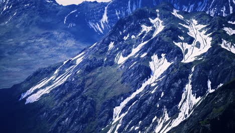 mountain scenery with snow