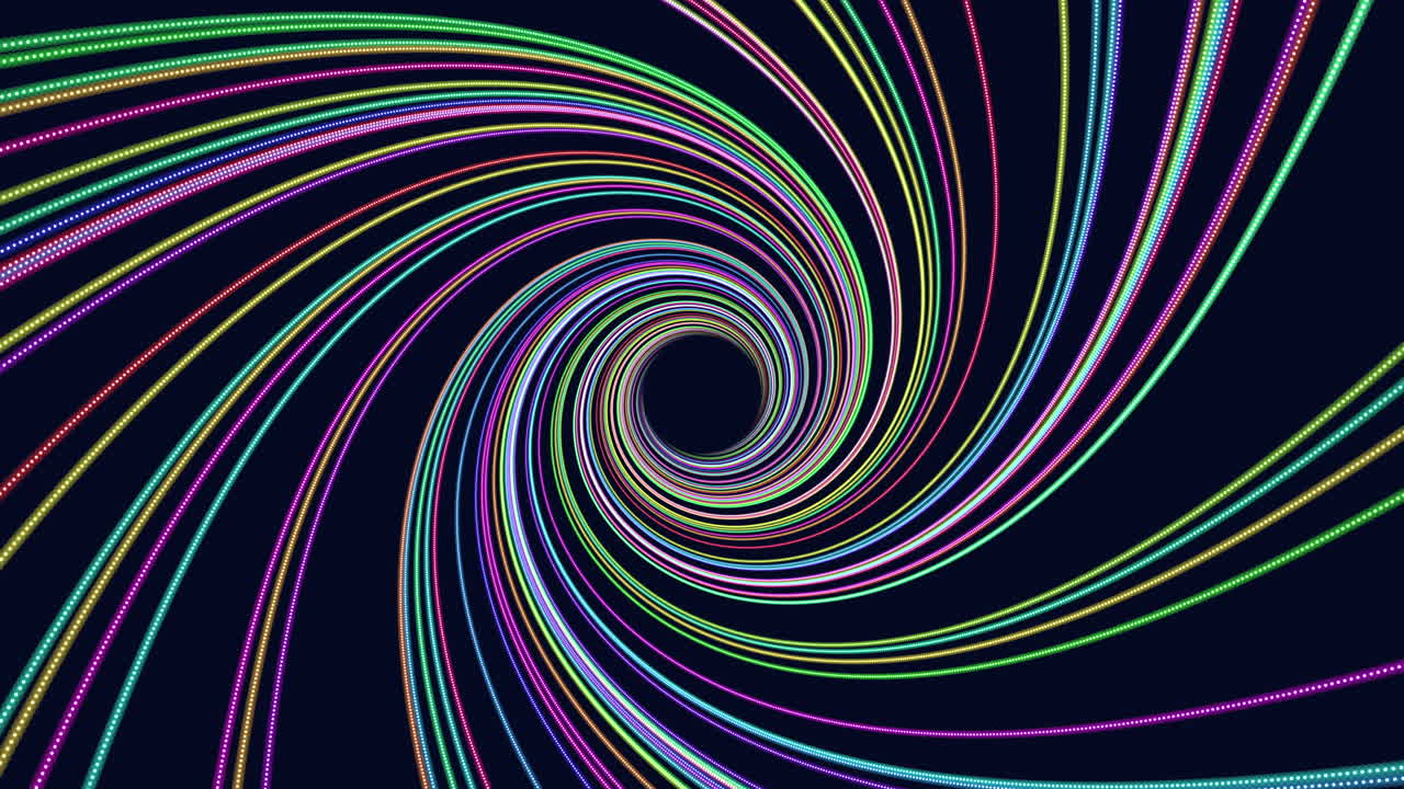una espiral colorida sobre un fondo negro una delicia abstracta