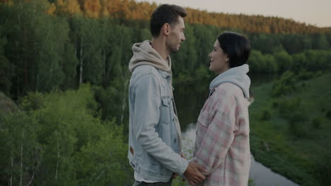 couple enjoying nature