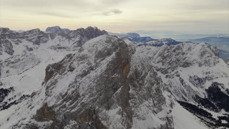 Aerial-circling-over-Peitlerkofel-or-Sass-de-Putia-mountain-summit-in-Dolomites-national-park-of-Trentino-Alto-Adige-in-Italy