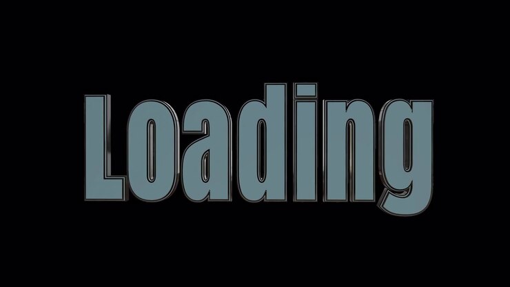 Blue Gray Loading 3D Alpha Channel Transition