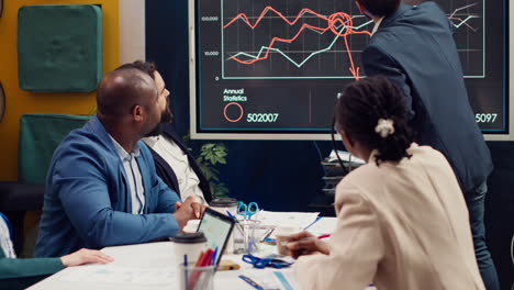 business team trying to eliminate risks of unforeseen events and disruptions