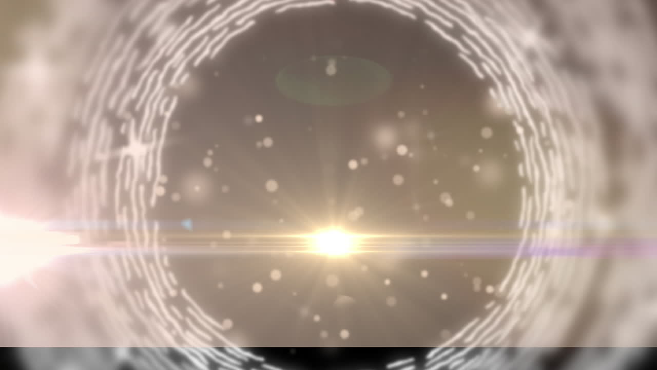 파란색 배경에 별과 반 ⁇ 이는 빛으로 스 ⁇  스캔의 애니메이션