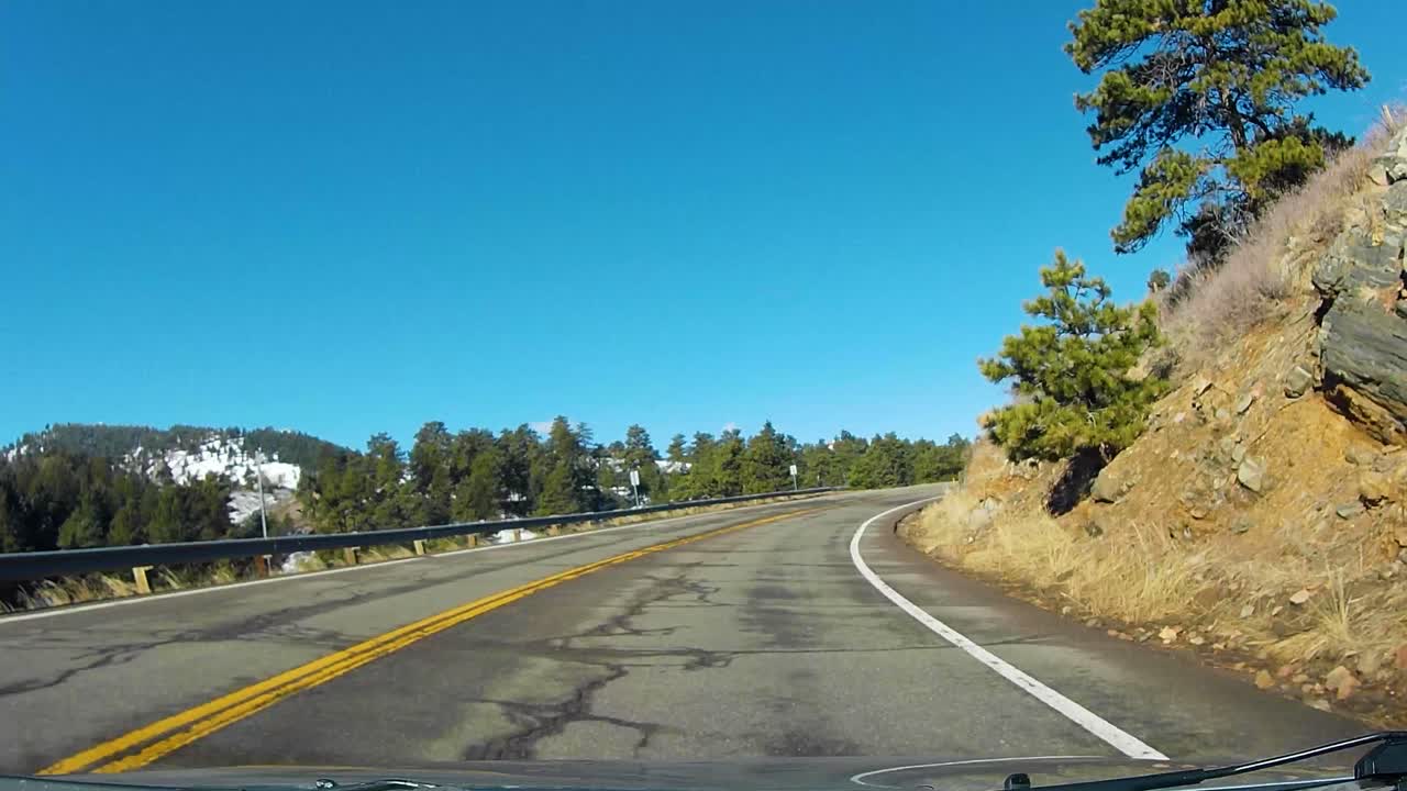 Scenic Mountain Road Drive