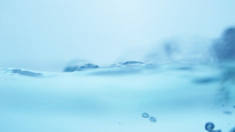 magnificent water movement in super slow motion in a horizontal line