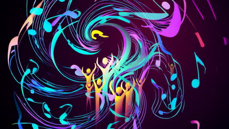 colorful music celebration