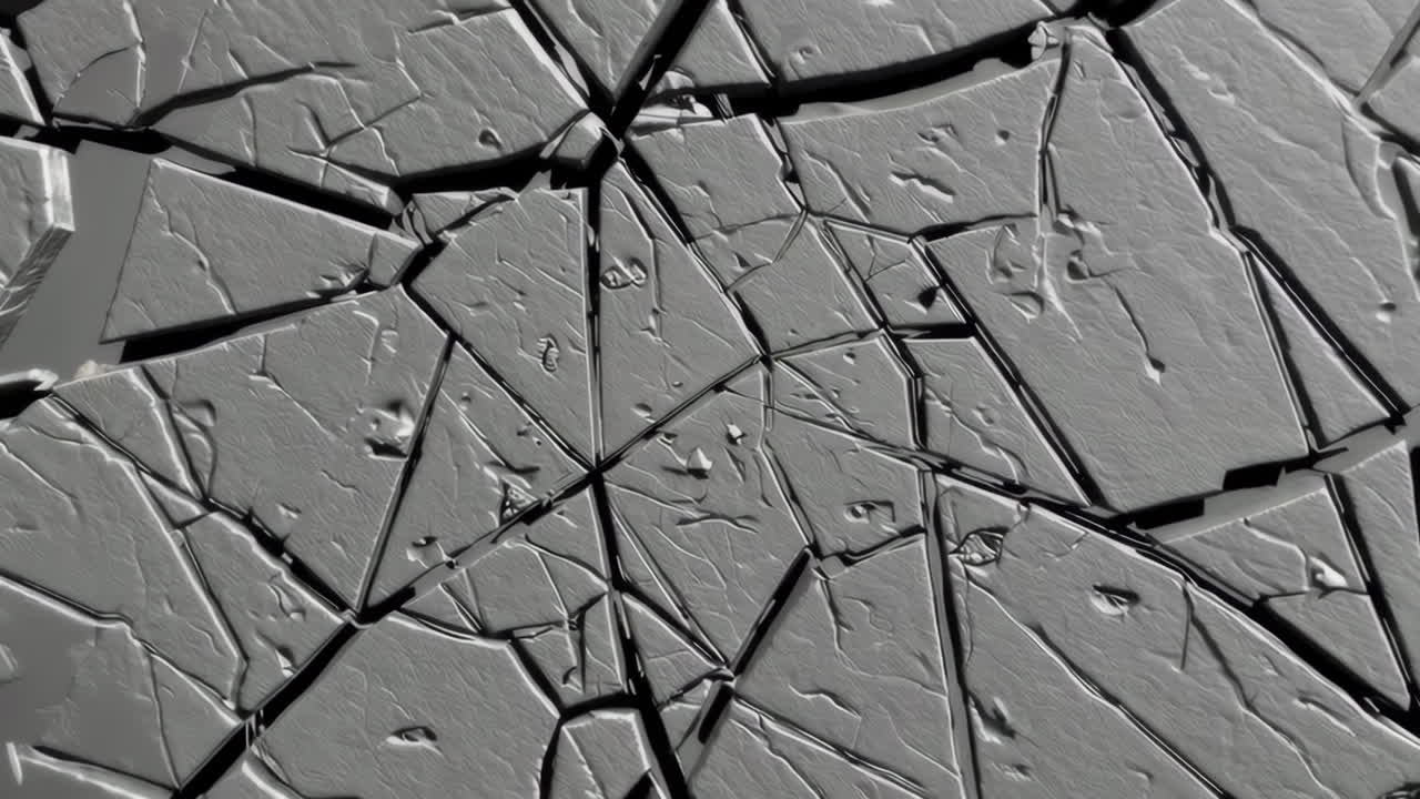 Abstract Gray Fractured Surface Background