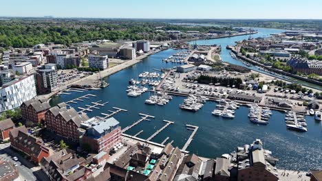 Ipswich Waterfront marina Suffolk UK
drone,aerial
