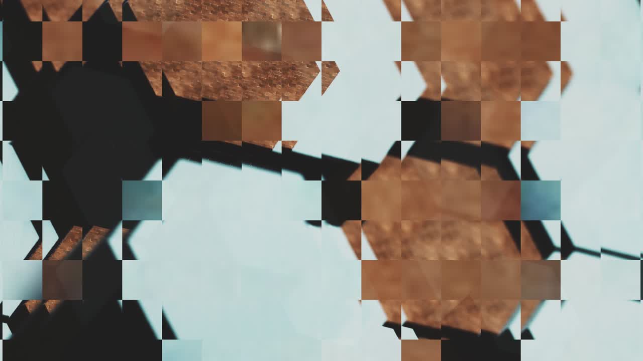 kaleidoscopio en movimiento. gráficos en movimiento de 4k