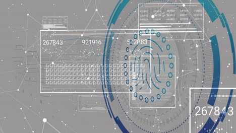 Animación-De-Huellas-Digitales-Y-Procesamiento-De-Datos-Sobre-Conexiones-De-Red-Abstractas