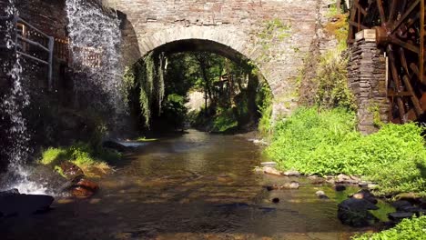 Ubicación-Rural-De-Piedra-Y-Madera-En-Asturias,-España