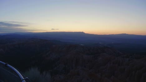 bryce point just before sunrise.