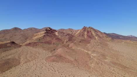 Aerial-Arid-Hill-Desert-Landscape-In-California