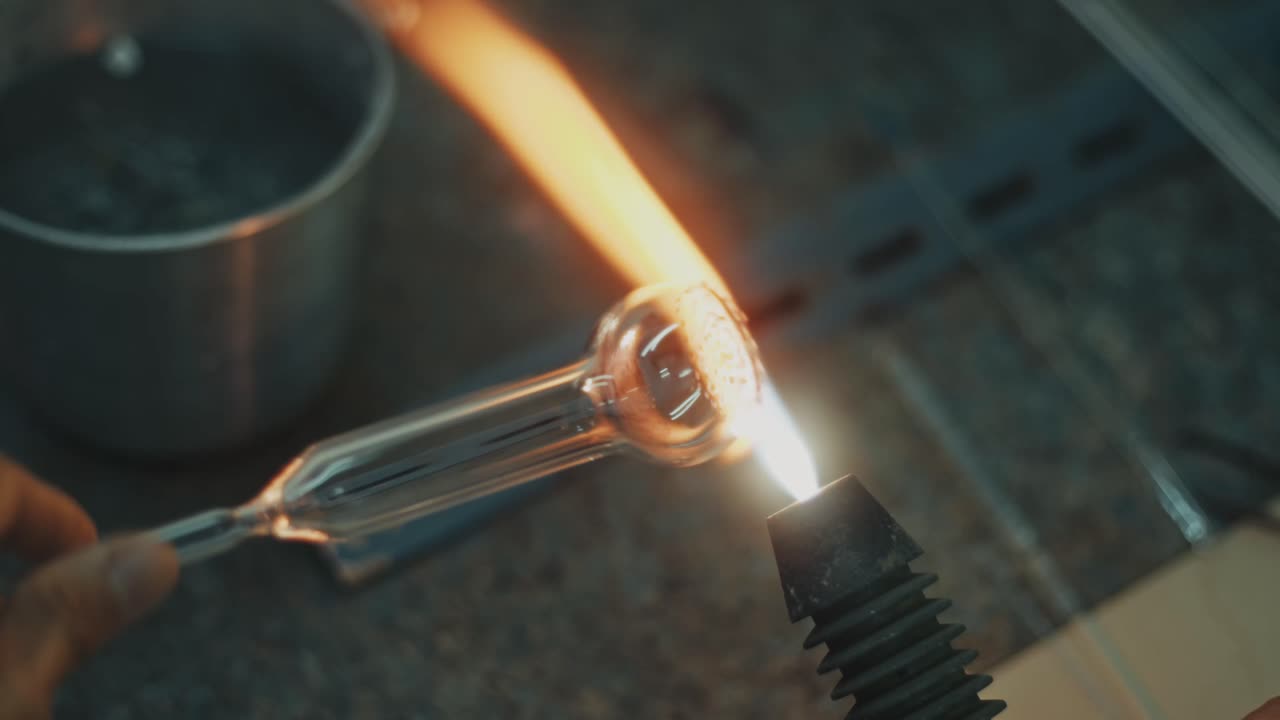 Glassblowing with Flame and Torch