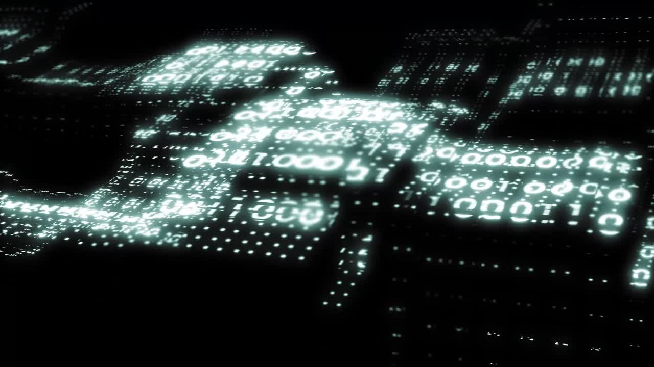 Abstrakt Futuristisk Data Baggrund
