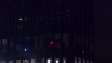 night time on manhattan winter, snow