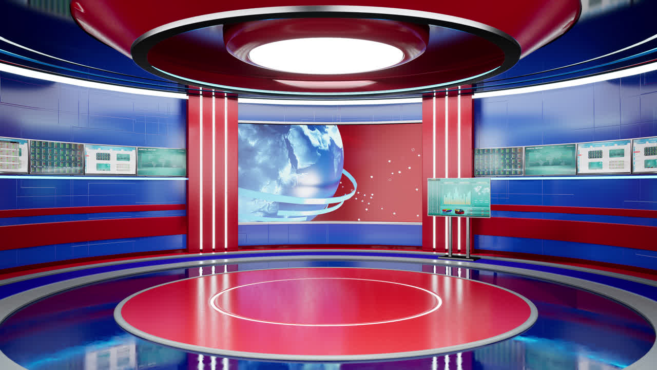 Tv news stage
