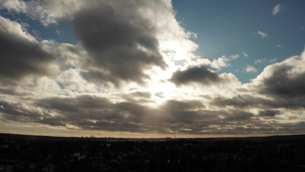Cloudy Sky Over City