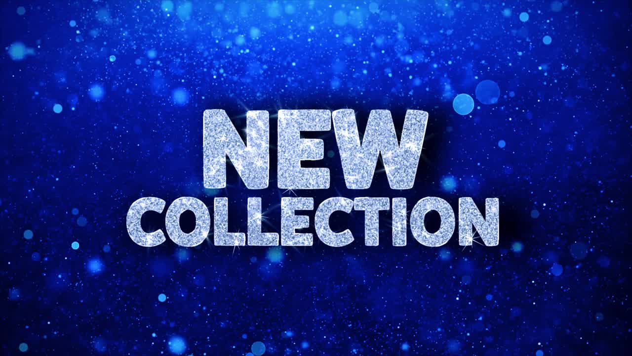 New Collection Sparkling Text Banner