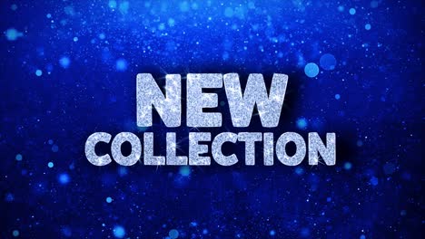 new collection sparkling text banner