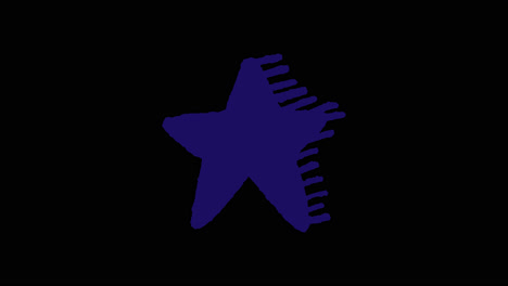 purple star with brushstrokes