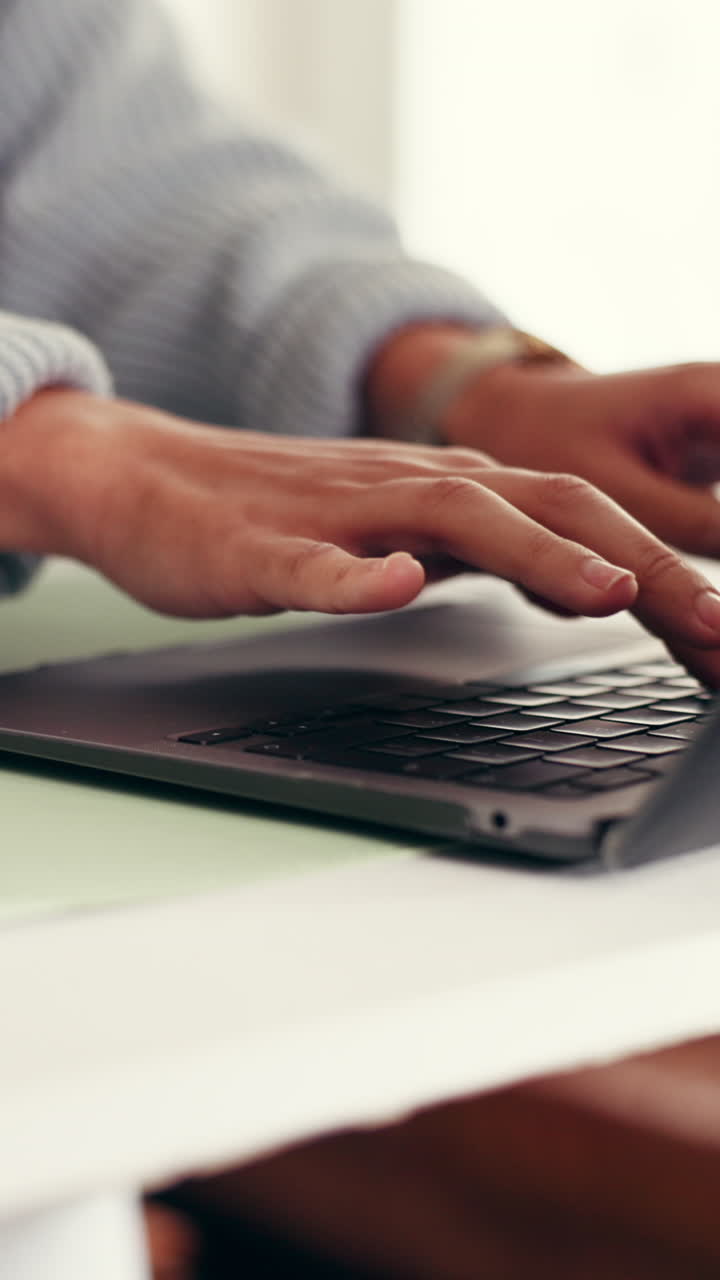 Typing on a Laptop