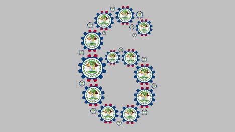 el número seis de belice.