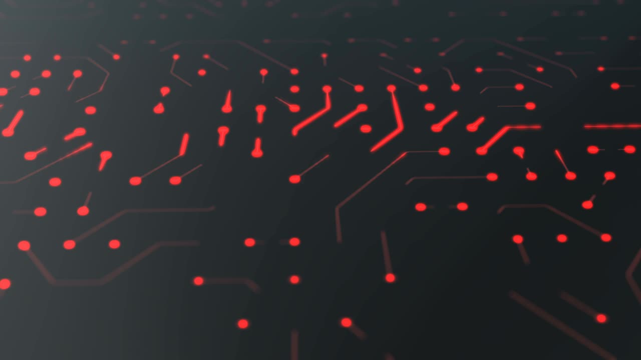 fondo de la placa de circuitos - espacio de copia, azul - animación en bucle - computadora, datos, tecnología, inteligencia artificial video de stock 4k