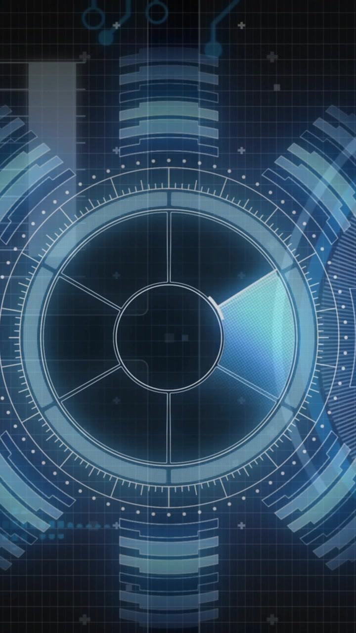 Futuristic interface displays advanced analytics and data visualization