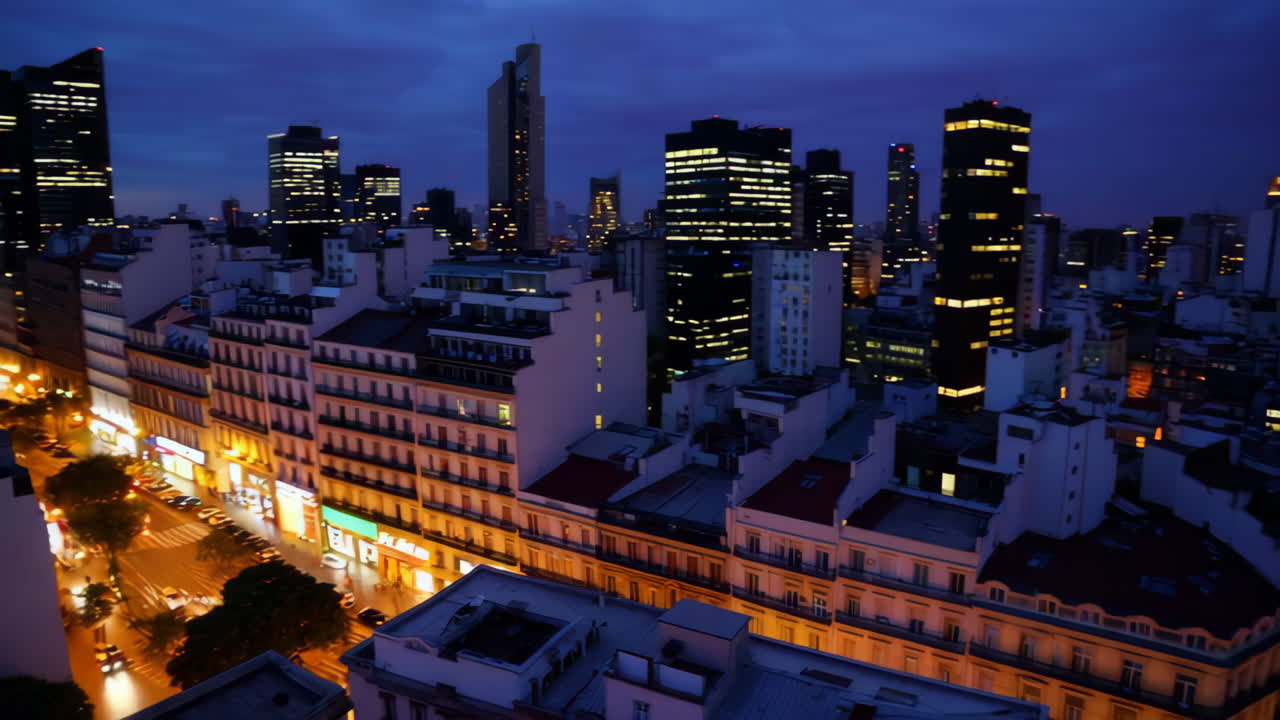 밤의 도시 스카이라인