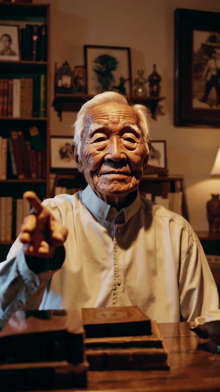 Portrait of a Kind Elderly Man