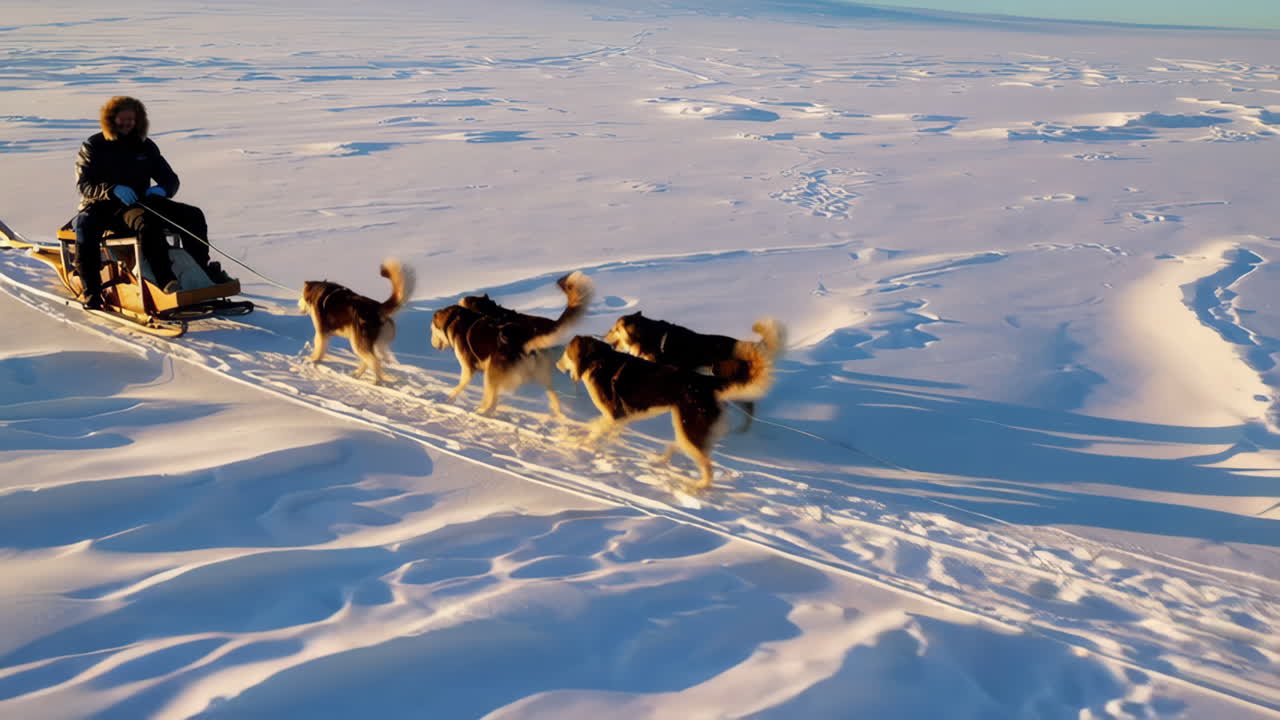 Dog Sledding Expedition in the Arctic