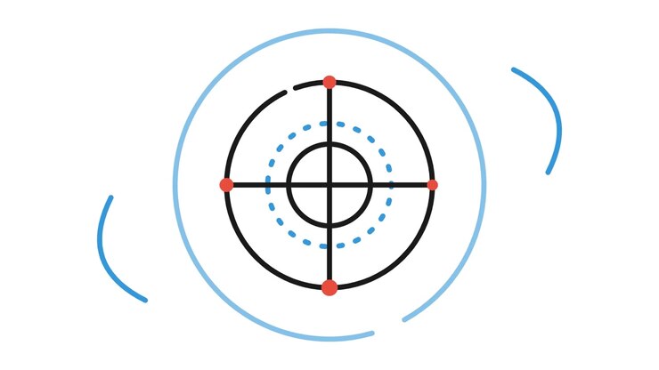 Animated Target Reticle Loading Graphic