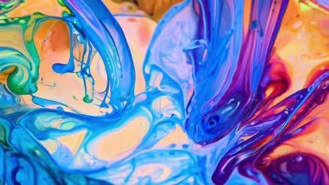 abstract colorful swirls of paint