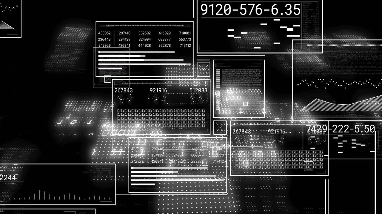 Animation of data processing over diagrams