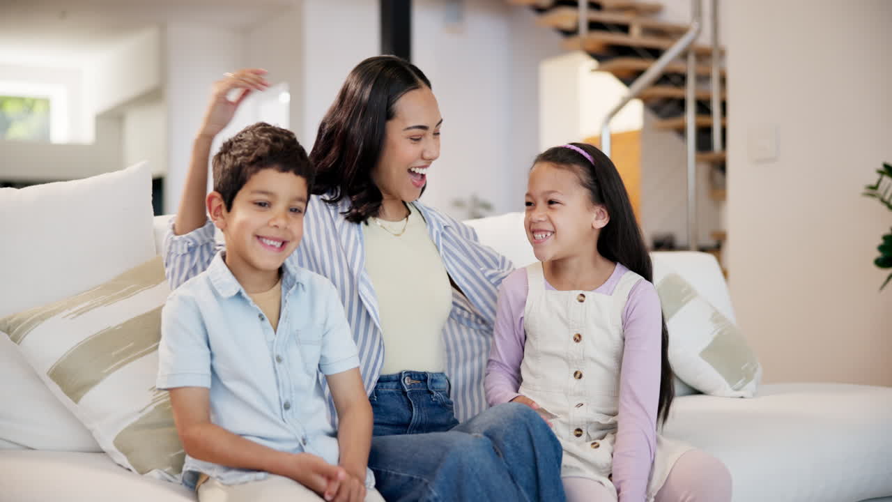 행복 한 가족 의 순간