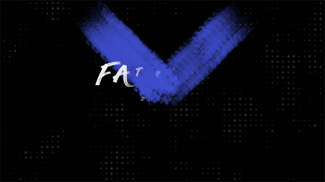 día de los padres con pinceles de pintura de arte azul