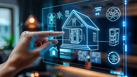 smart home futuristic interface