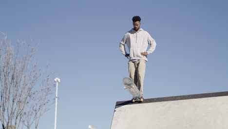 skateboarding requires a lot of focus and control